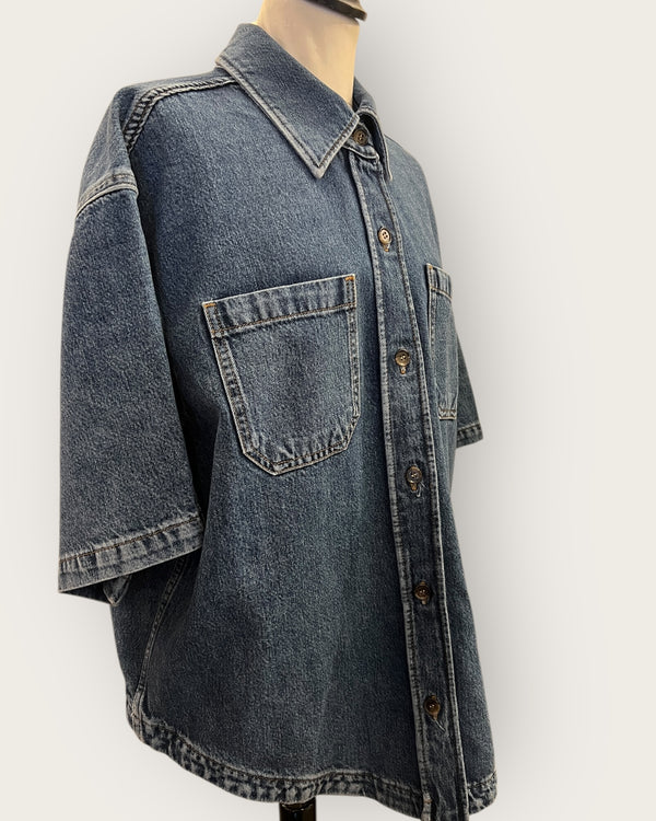 Cos boxy denim shirt 12