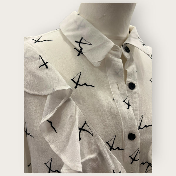 Mint Velvet White shirt size 10