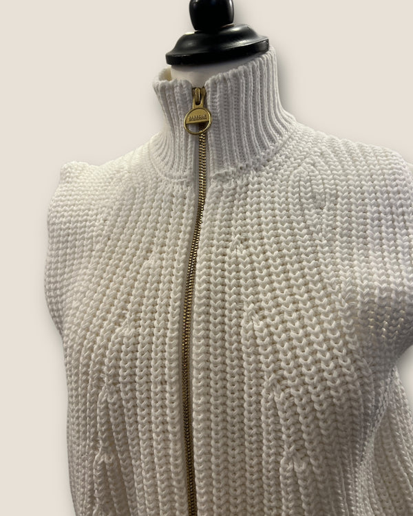 Barbour Cream knitted gillet size 12