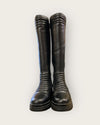 Moda black long boots Size 6