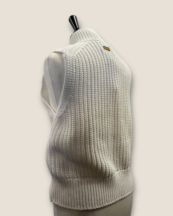 Barbour Cream knitted gillet size 12