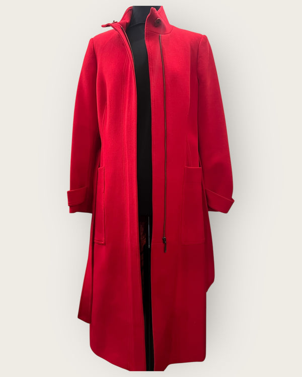 Jasper conran red long coat Size 12