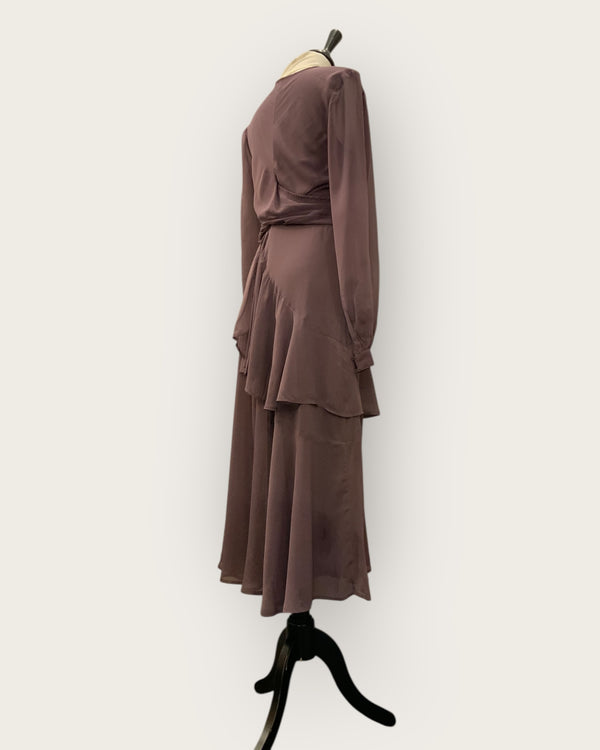 ASOS damson Chiffon dress size 10