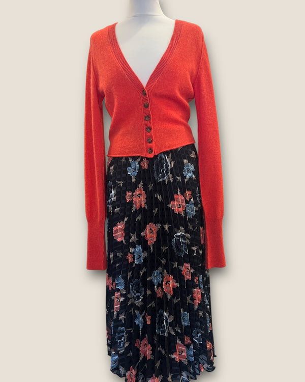 Lily and Lionel navy floral skirt size Large