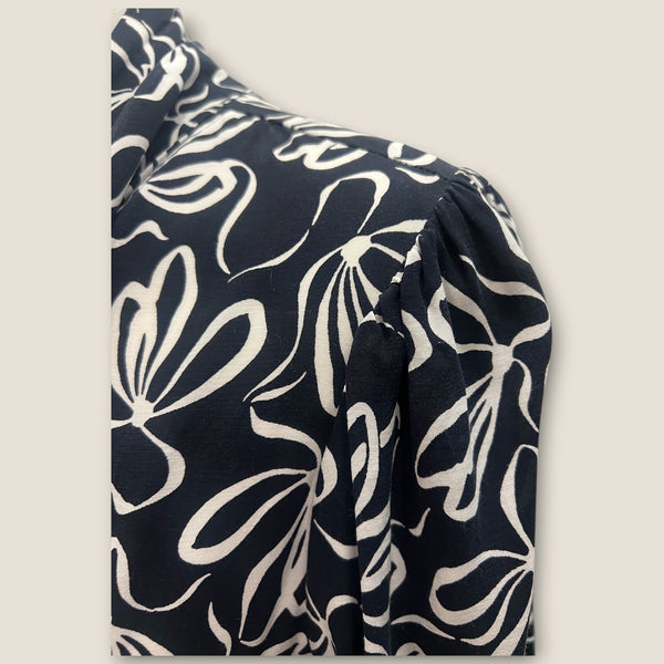 Ted Baker black/white floral blouse 4 (14)