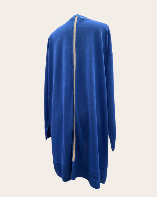Mint Velvet blue long knit cardigan XL