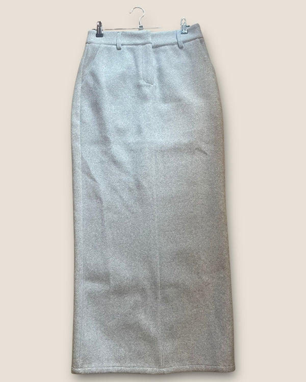Pretty Lavish Grey long skirt size small