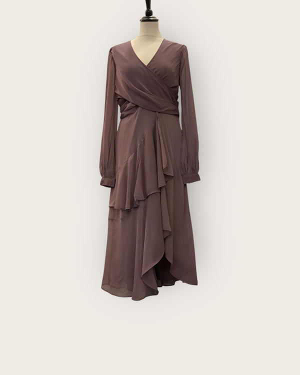 ASOS damson Chiffon dress size 10