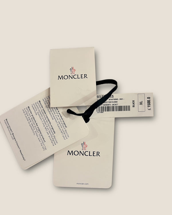 Moncler black jacket XL
