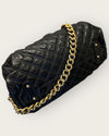 Marc Jacobs black leather quilted handbag