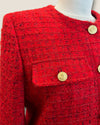 Holland Cooper Chelsea red jacket size 8