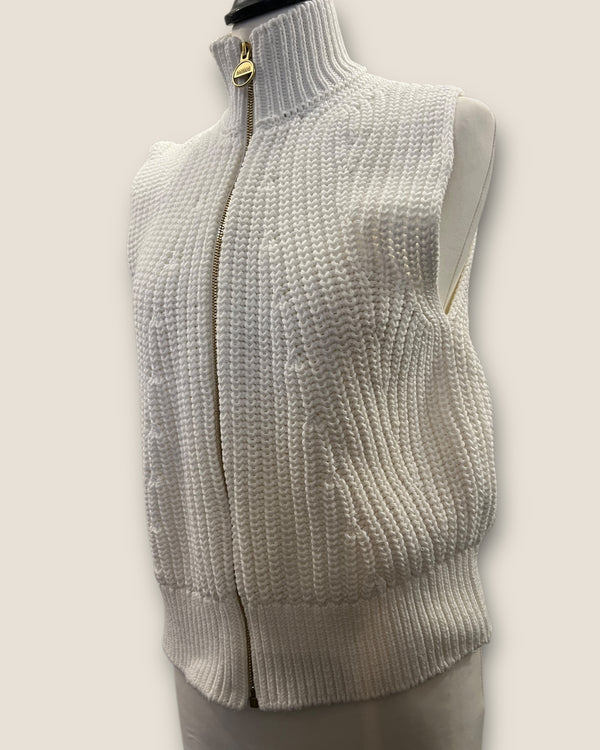 Barbour Cream knitted gillet size 12