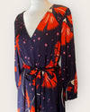Jaeger navy/orange dress Size 10