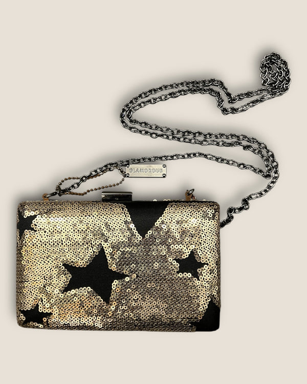 Gold and black Star handbag