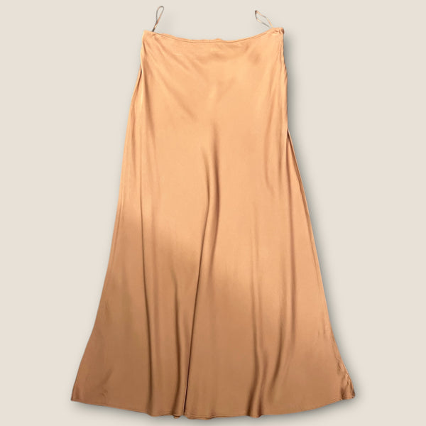 French connection satin blush skirt size small