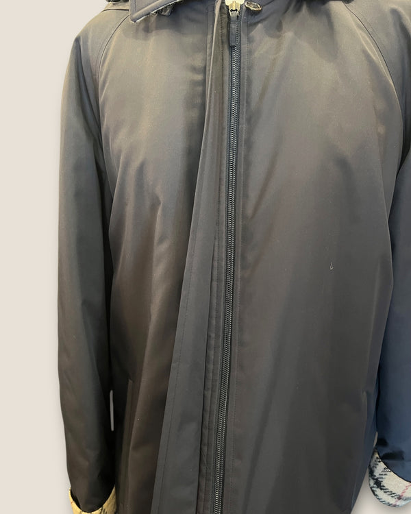 Burberry Navy padded coat size 10