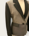 Moschino grey/black blazer size 10