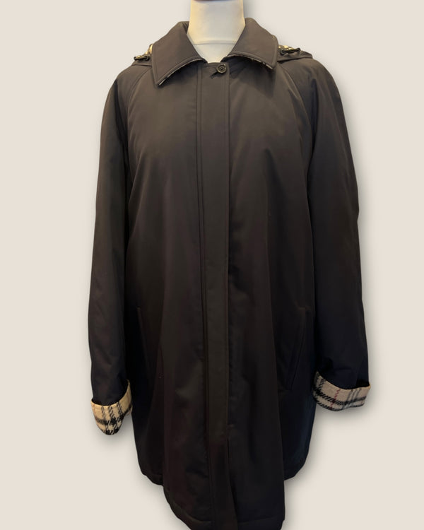 Burberry Navy padded coat size 10