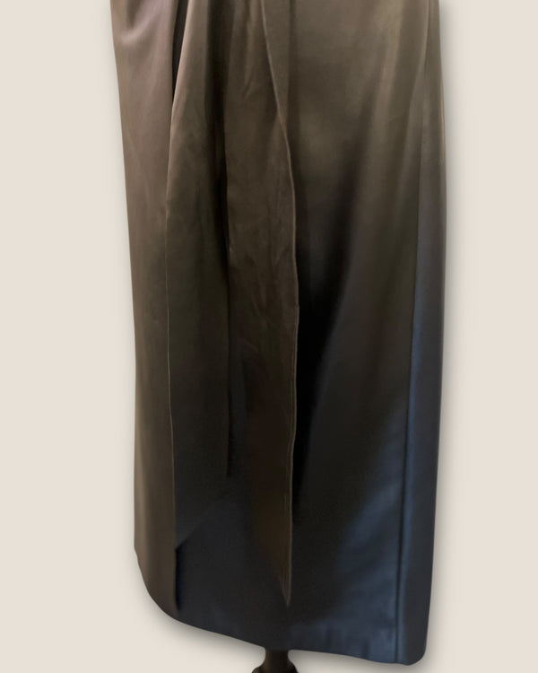 Mint velvet black faux leather skirt size 16