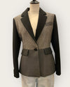 Moschino grey/black blazer size 10