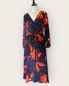 Jaeger navy/orange dress Size 10
