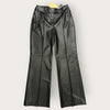 Sunso black faux leather trousers size 12