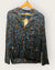 Zadig and Voltaire grey/blue animal shirt Size small