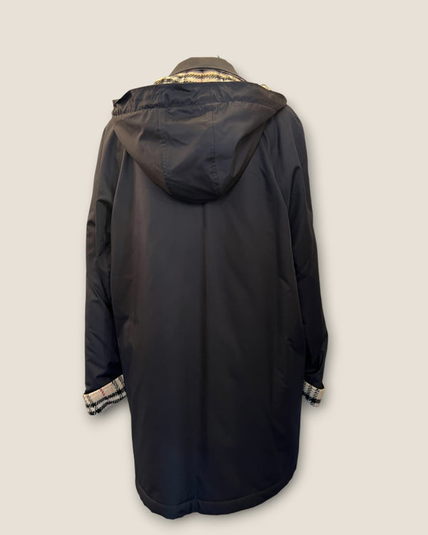 Burberry Navy padded coat size 10
