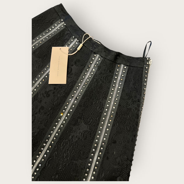 Christopher Kane Black diamanté skirt size XS