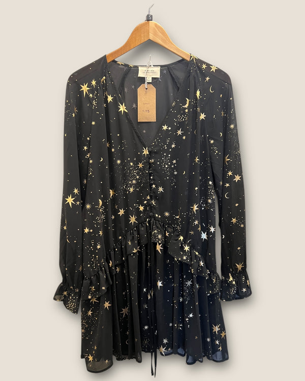 If By Sea black star dress size small