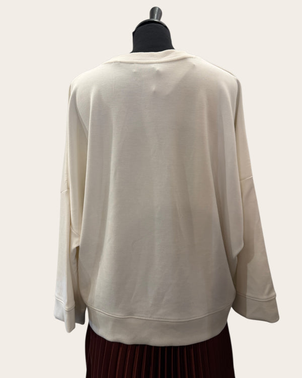Ted baker ivory Sweat shirt rust flowers size 4 (14)