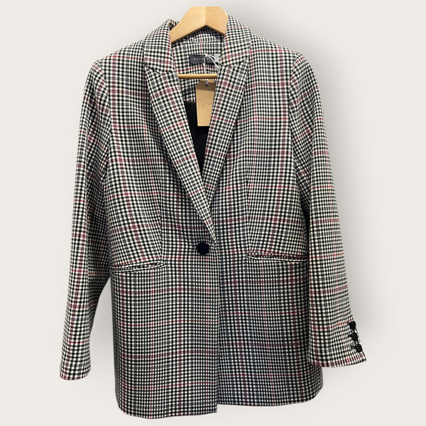 Mint velvet check jacket size 10