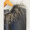Victoria Beckham Black Feather T-Shirt Size Small