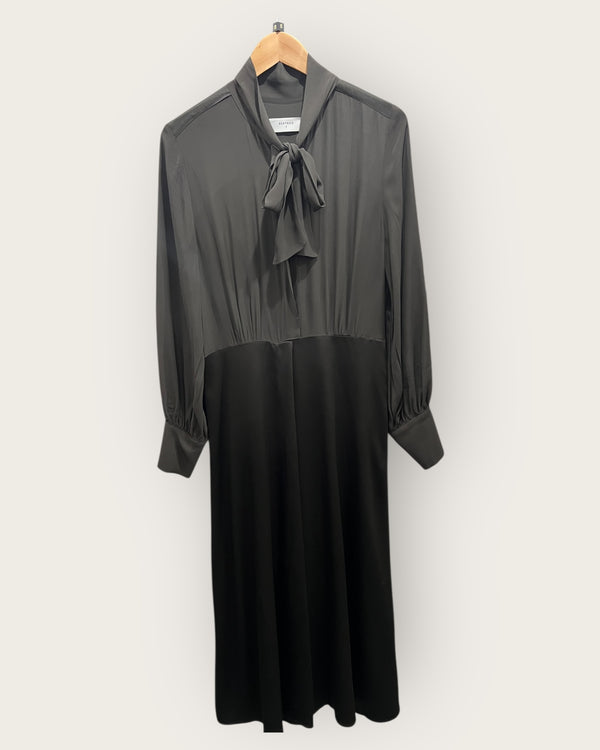 Beatrice Brown satin dress size 8