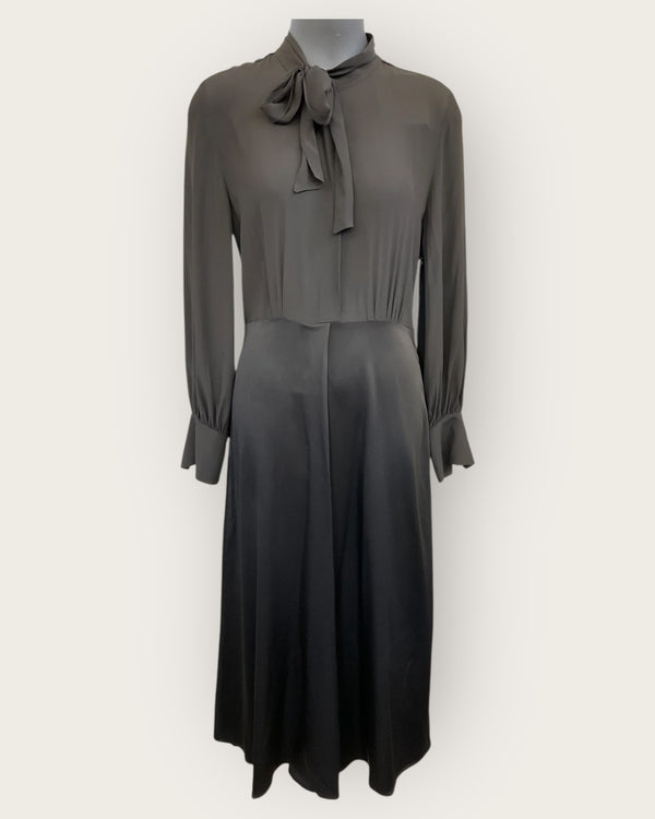 Beatrice Brown satin dress size 8