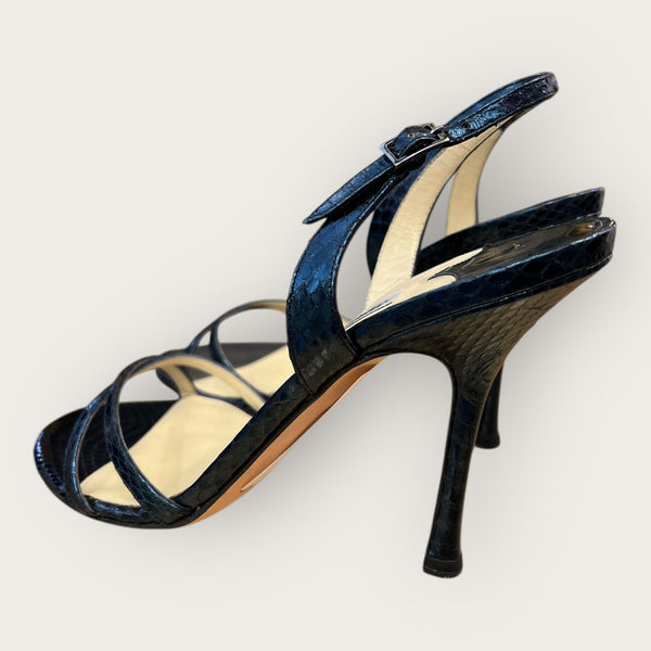 Jimmy choo Blue Metallic sandals size 38/5