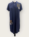 Ralph Lauren logo badge navy tennis polo dress size Medium