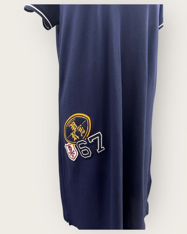 Ralph Lauren logo badge navy tennis polo dress size Medium