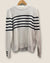 Mint velvet white knit grey stripe Size Large