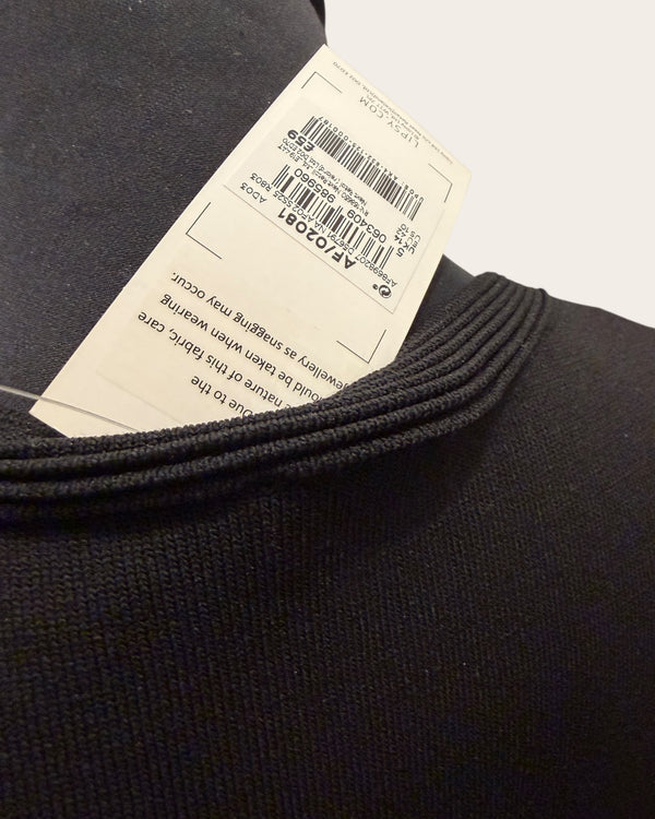 Lipsy black knitted dress size 14