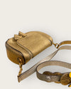 Anya Hindmarsh gold crackle leather handbag