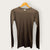 Arket brown jersey top size Large