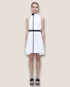 Victoria Beckham cream/black dress size UK 8