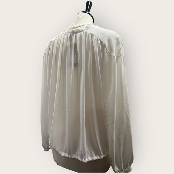 Great Plains cream blouse size 8