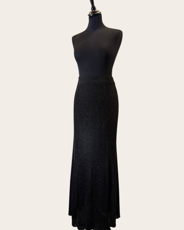 Cos black sparkly skirt 1986