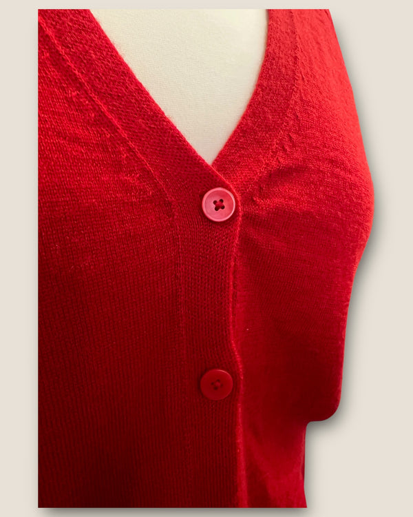 Uniqlo red cardigan size small