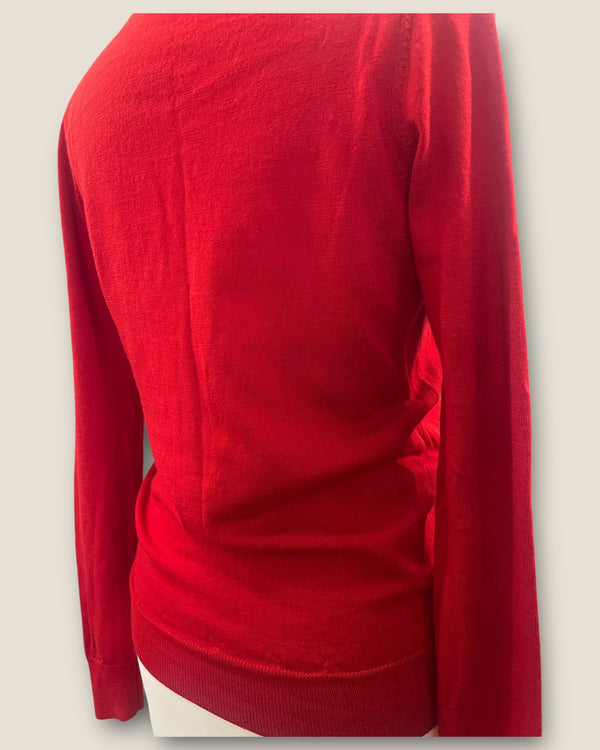 Uniqlo red cardigan size small