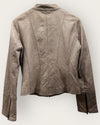 Rick Cardona Taupe leather jacket size 10