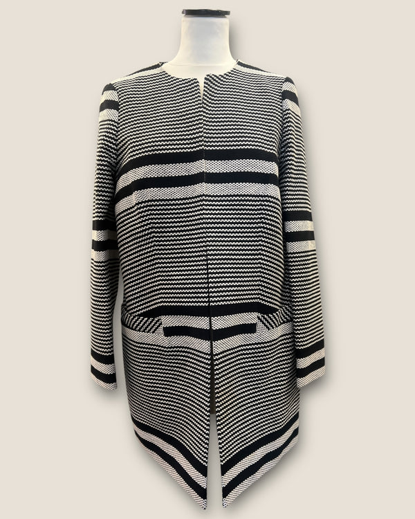 Pure black & white jacket size 12