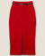 Karen Millen red long skirt size 8